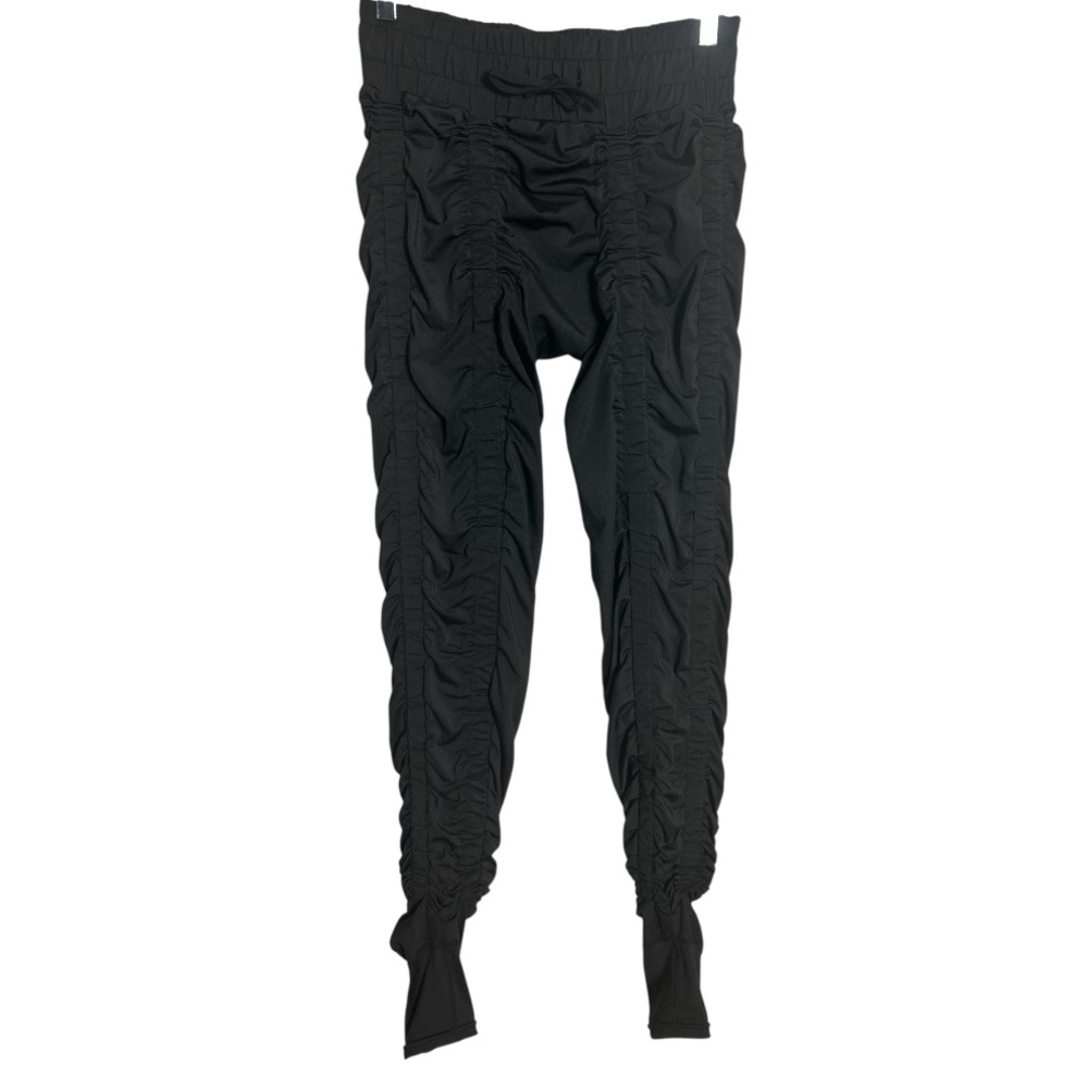 Black Ruched Women's Pants